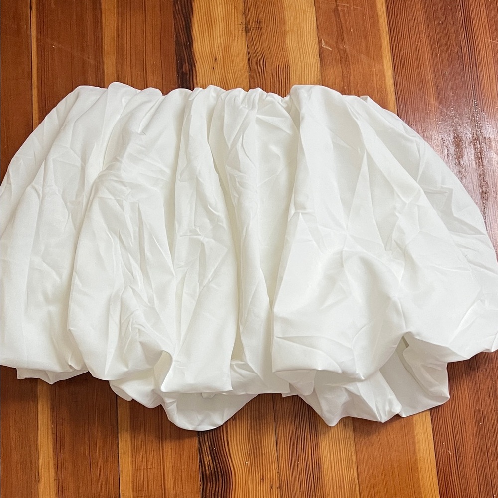 White Women's Bubble Skirt